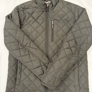 Hawke & Co Sports Performance Men's Quilted Puffer Jacket in Olive